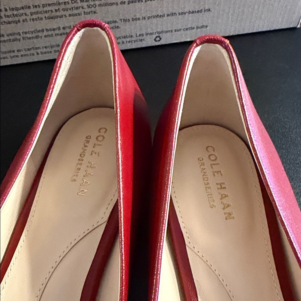 Cole Haan Women's Vibrant Red Flats - Picture 4 of 5